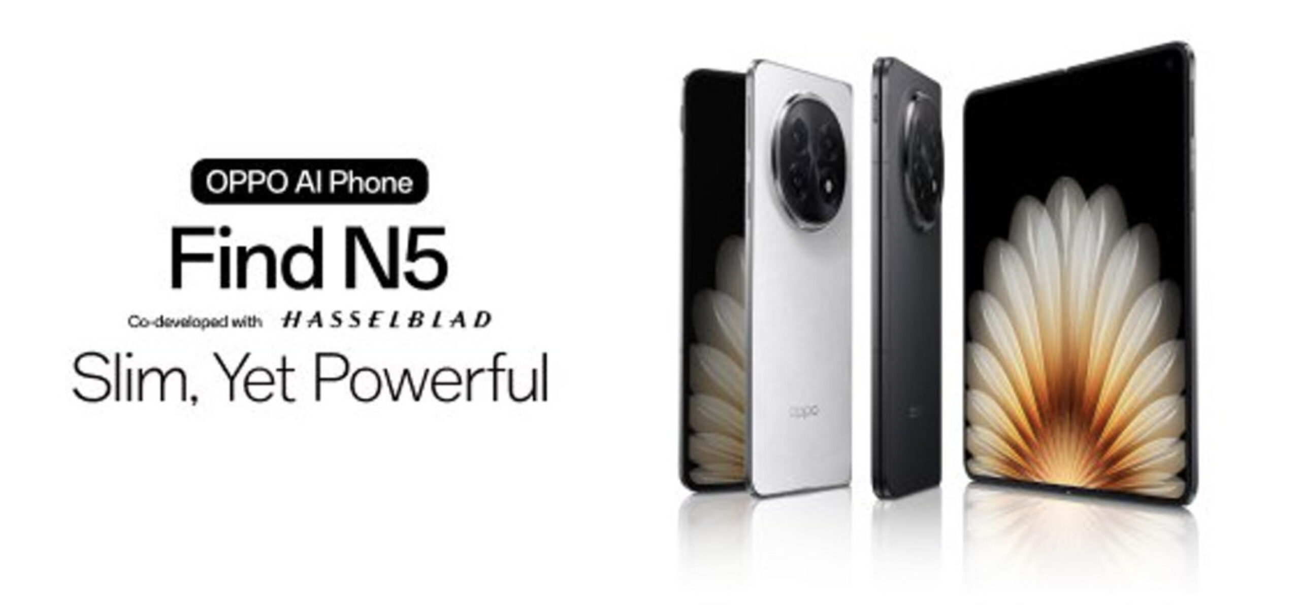 Oppo Find N5 összecsukható: vékony kialakítás, erős hardver, AI funkciók