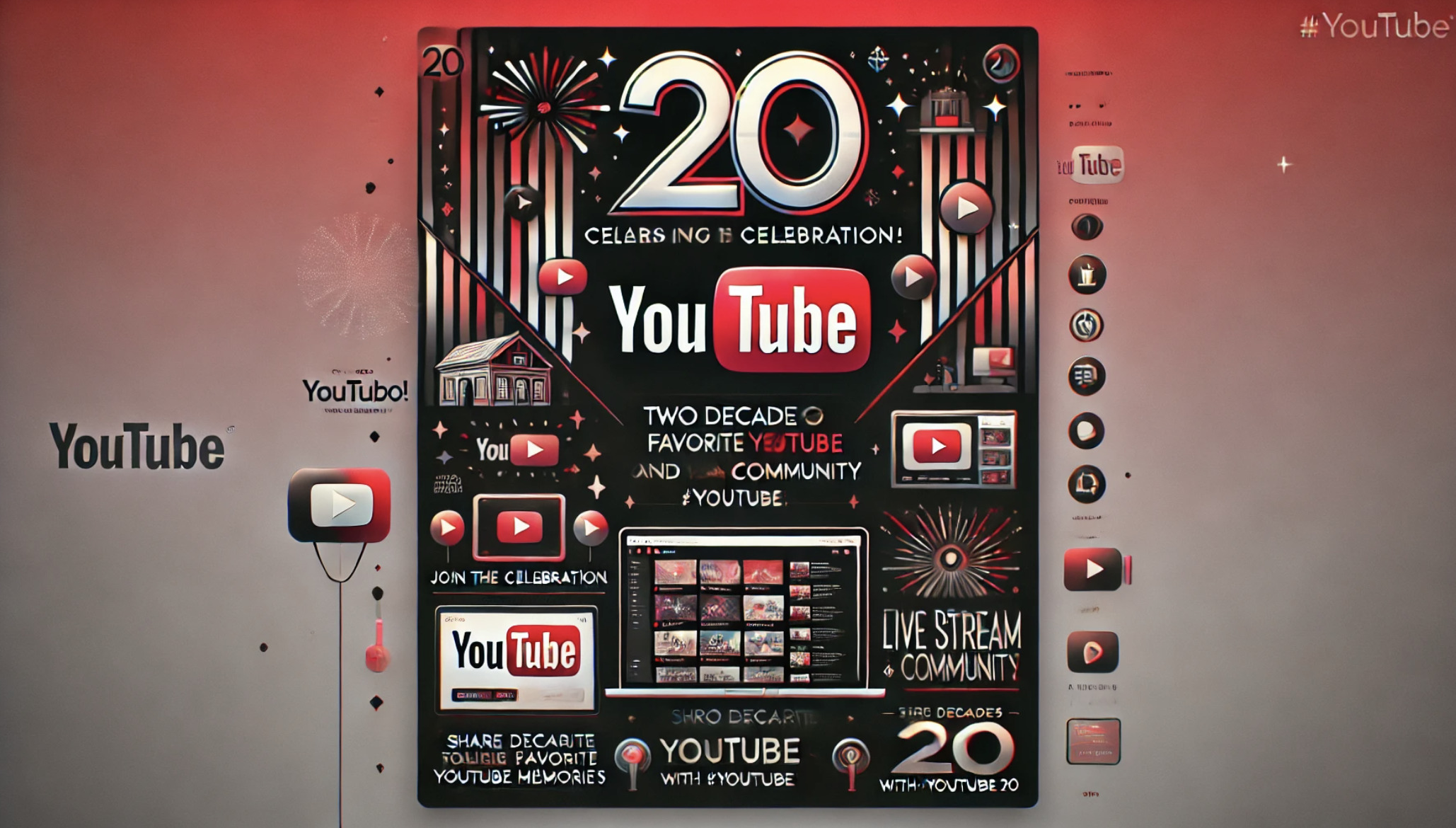 A YouTube 20 éves fennállását ünnepli