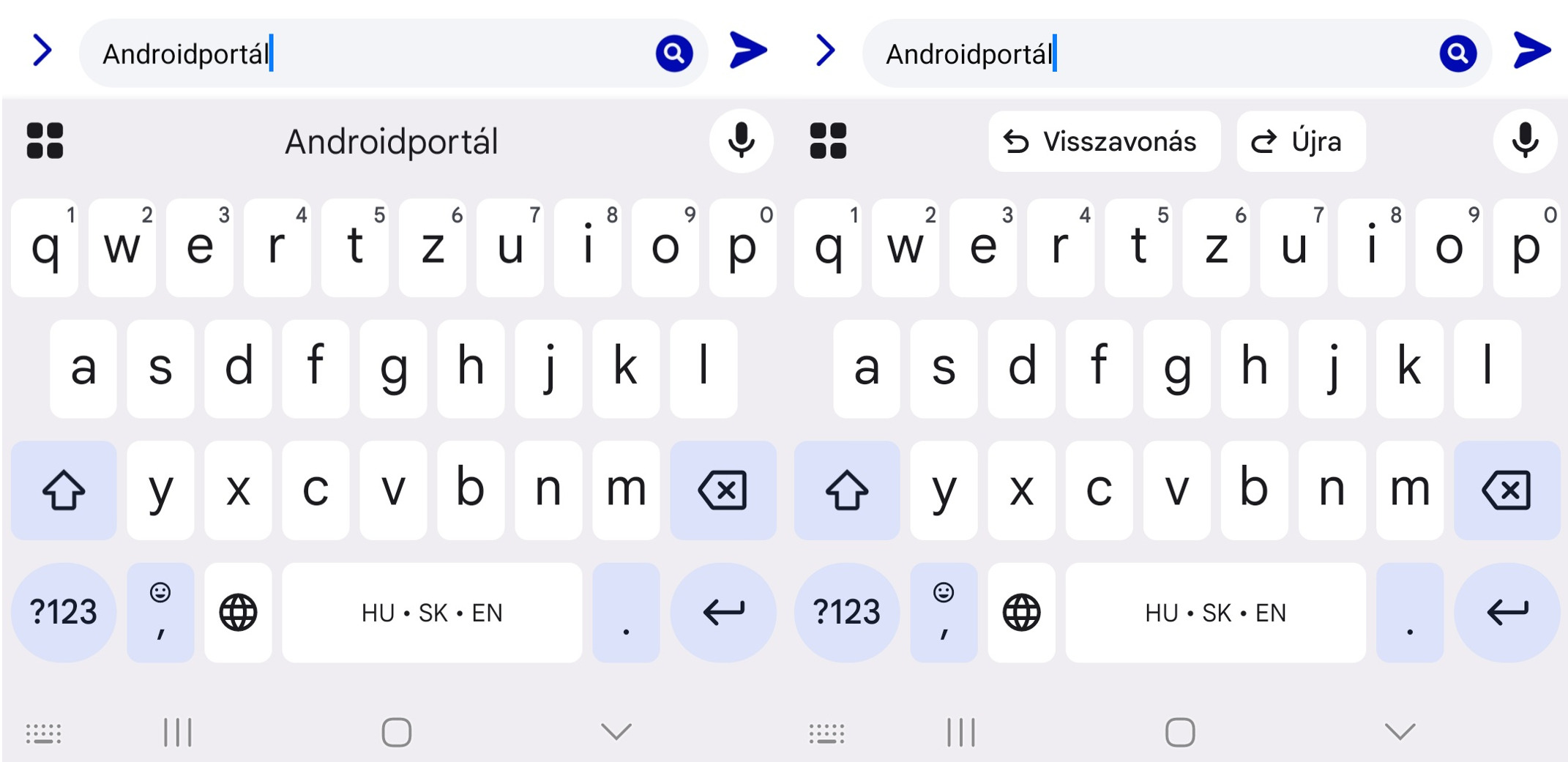 Gboard újdonság: Hatékonyabbá válik a pötyögés, két új billenytű érkezik